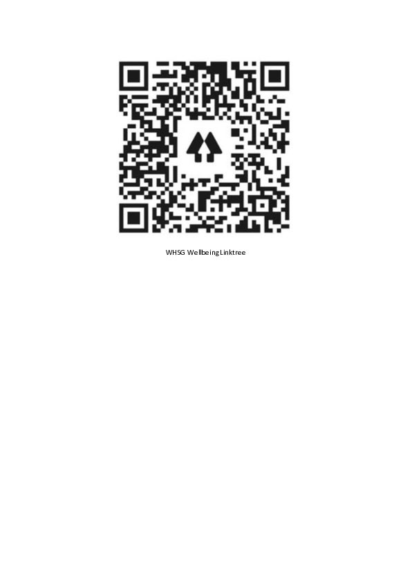 WHSG Wellbeing Linktree QR