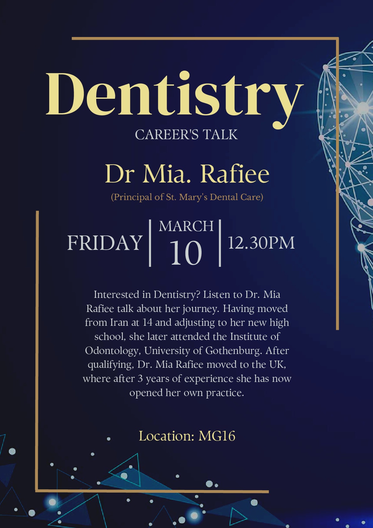 Dentistry Career's Talk Poster
