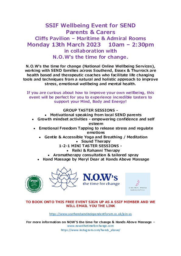 Wellbeing flyer March 2023