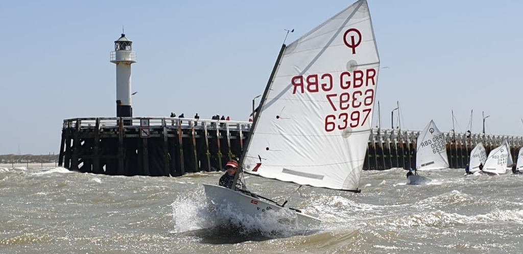 Felicity Brellisford, 9.5, Finishes 1st British Female in the Gold Fleet at the Nieuwpoortweek Youth Week